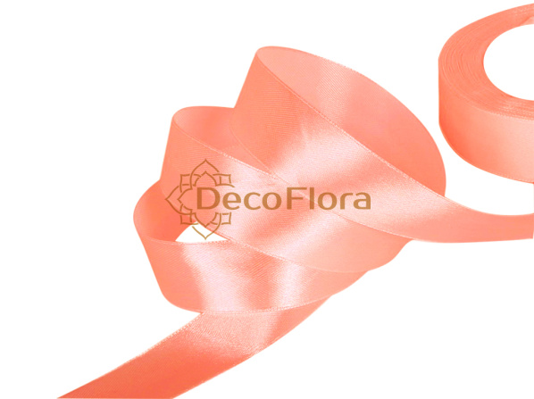 Лента атласная 4cm*20м - 033 - персиковый 